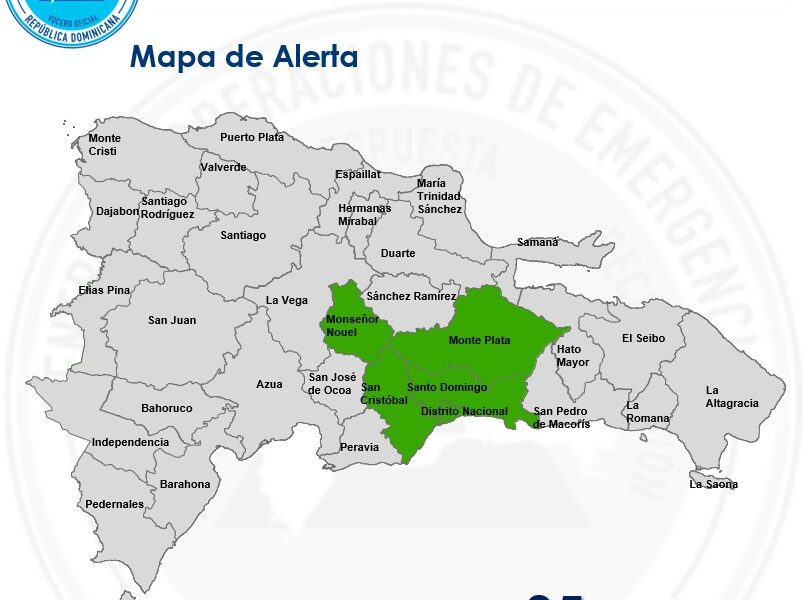 COE amplía alerta verde por lluvias, tormentas eléctricas y ráfagas de viento