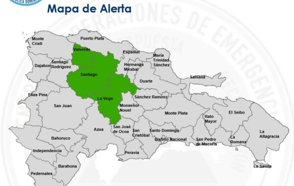 COE declara alerta verde para La Vega, Santiago y Valverde por riesgo de inundaciones